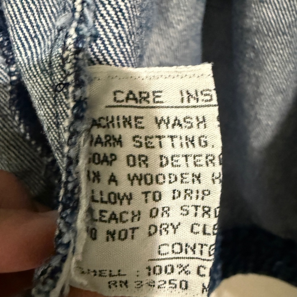 VTG brand tag missing Denim Women's Pleated Snap Front Jacket Western Cottage - Picture 8 of 8